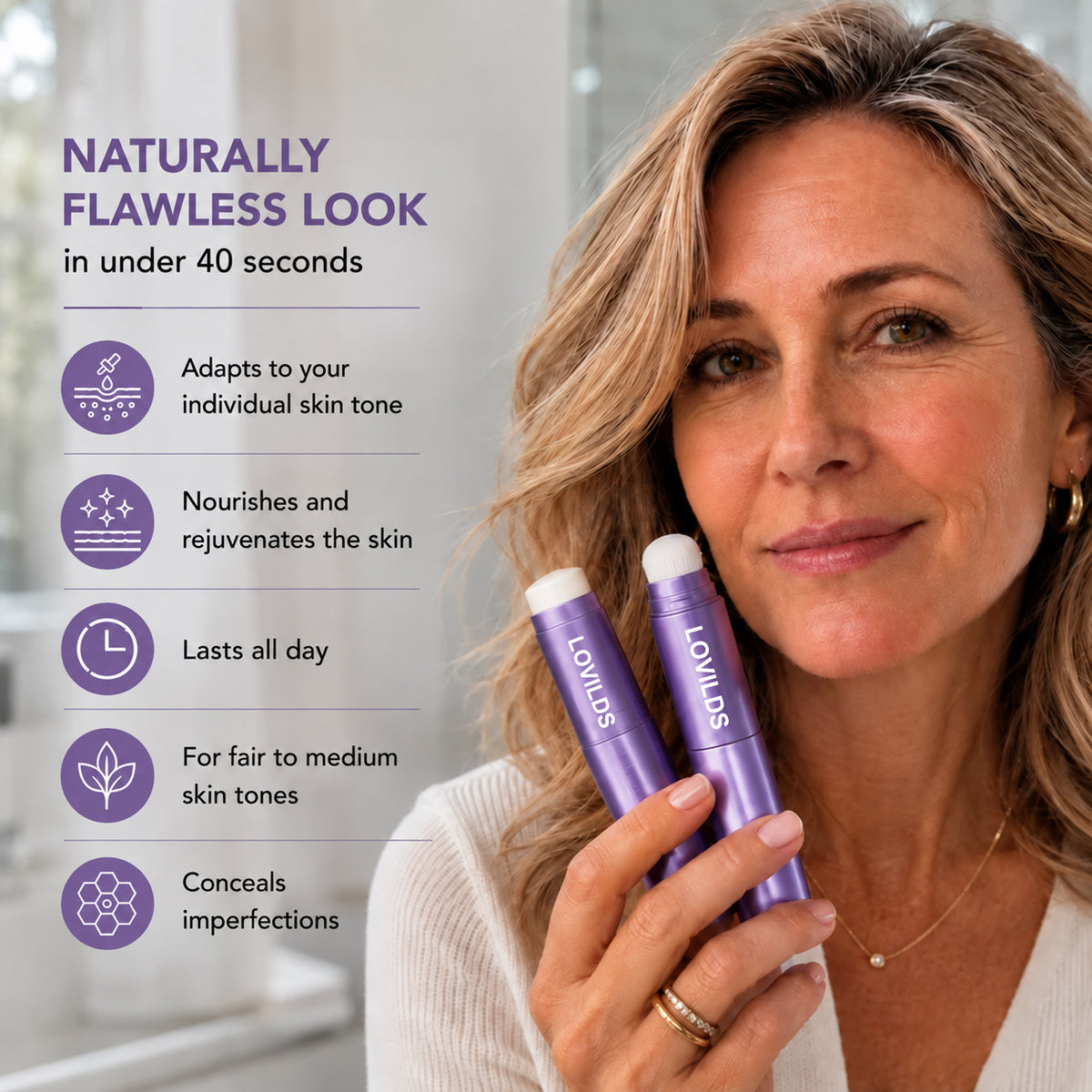 Changing Foundation Stick  – The stick that makes mature skin glow again