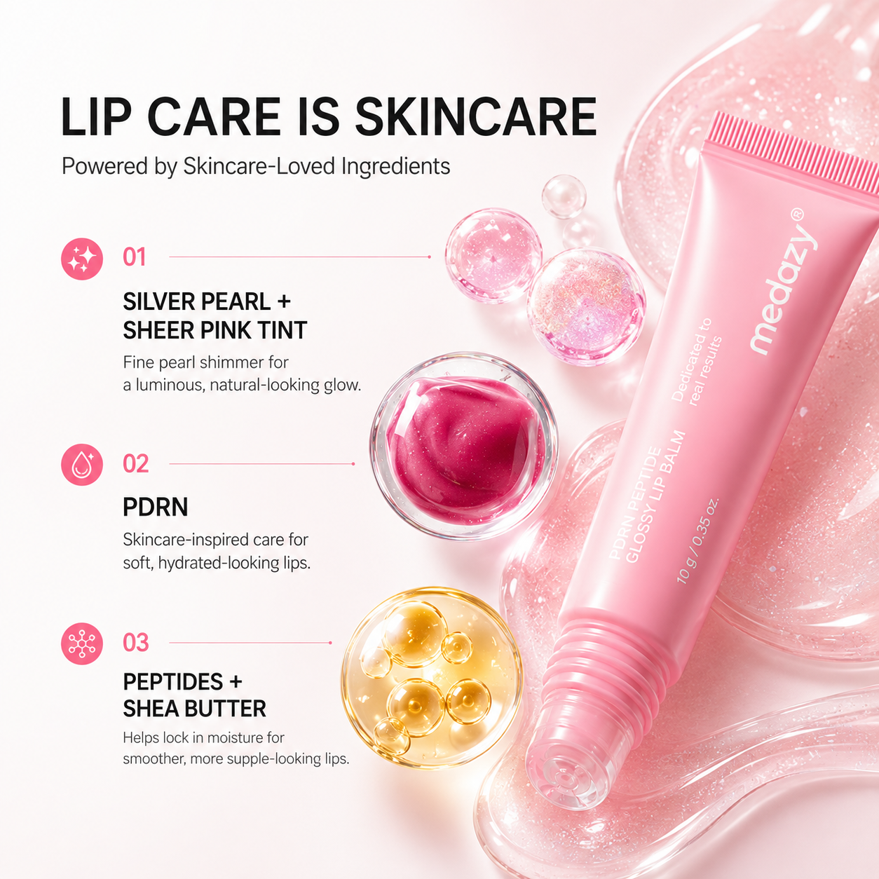 [NEW][medazy] PDRN Peptide Glossy Lip Balm