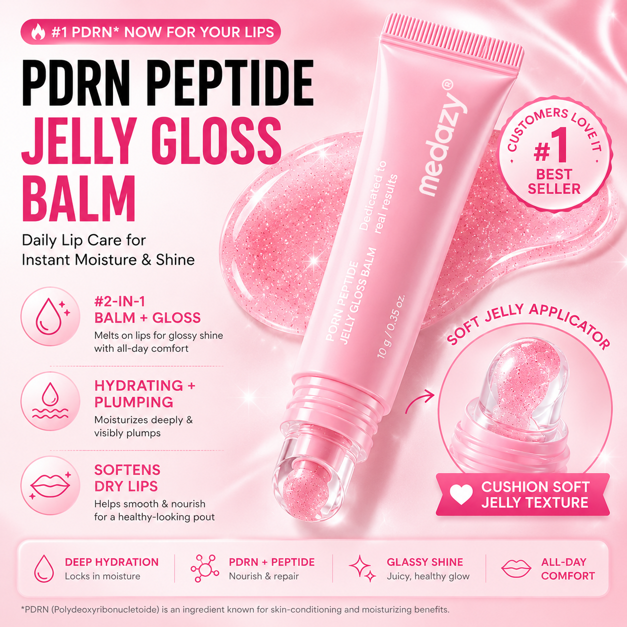 [NEW][medazy] PDRN Peptide Glossy Lip Balm