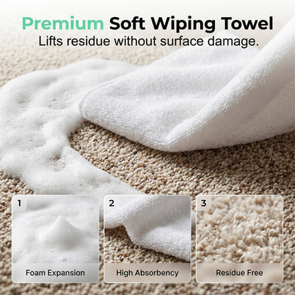 🔥Limited Time Promotion 70% OFF🔥 Waterless Carpet Foam Stain Remover with Towel