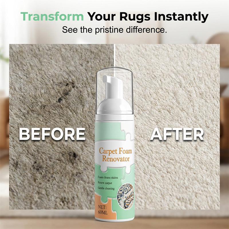🔥Limited Time Promotion 70% OFF🔥 Waterless Carpet Foam Stain Remover with Towel
