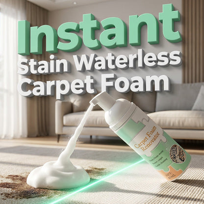 🔥Limited Time Promotion 70% OFF🔥 Waterless Carpet Foam Stain Remover with Towel