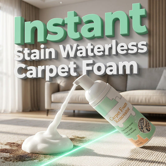 🔥Limited Time Promotion 70% OFF🔥 Waterless Carpet Foam Stain Remover with Towel